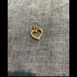 Cubic Zirconia and Green Pendant